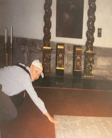Marjorie G. Jones in the Convent of Sor Juana de la Cruz, Mexico City.